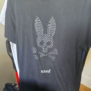 Black Graphic Men's Shirt Psycho BUNNY